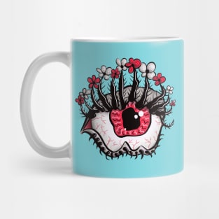 Melting Eye With Weird Eyelashes Psychedelic Art Mug